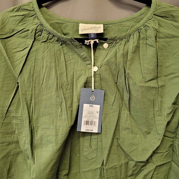 Universal Threads Lightweigh Long Sleeve Blouse, Green, Size XXL - Picture 5 of 11